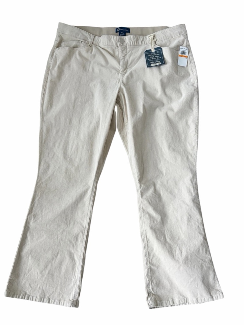 Democracy Ab Solution High Rise Itty Bitty Bootcut Corduroy Pant Birch Size 24W
